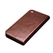 For iPhone 12 / 12 Pro QIALINO Horizontal Flip Leather Case with Holder & Card Slots & Wallet(Brown) Eurekaonline