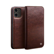 For iPhone 12 / 12 Pro QIALINO Horizontal Flip Leather Case with Holder & Card Slots & Wallet(Brown) Eurekaonline