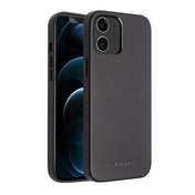 For iPhone 12 / 12 Pro QIALINO Shockproof Cowhide Leather Protective Case(Black) Eurekaonline