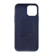 For iPhone 12 / 12 Pro QIALINO Shockproof Cowhide Leather Protective Case(Blue) Eurekaonline