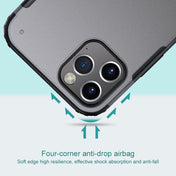 For iPhone 12 / 12 Pro Shockproof Ultra-thin Frosted TPU + PC Protective Case(Black) Eurekaonline