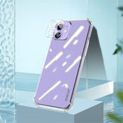 For iPhone 12 Hat-Prince ENKAY Clear TPU Shockproof Airbag Soft Case + Camera Lens Glass Film Eurekaonline