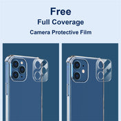 For iPhone 12 Hat-Prince ENKAY Clear TPU Shockproof Airbag Soft Case + Camera Lens Glass Film Eurekaonline