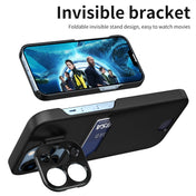 For iPhone 12 Invisible Holder Phone Case(Black) Eurekaonline