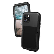 For iPhone 12 Pro LOVE MEI Metal Shockproof Waterproof Dustproof Protective Case(Black) Eurekaonline