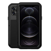 For iPhone 12 Pro LOVE MEI Metal Shockproof Waterproof Dustproof Protective Case(Black) Eurekaonline