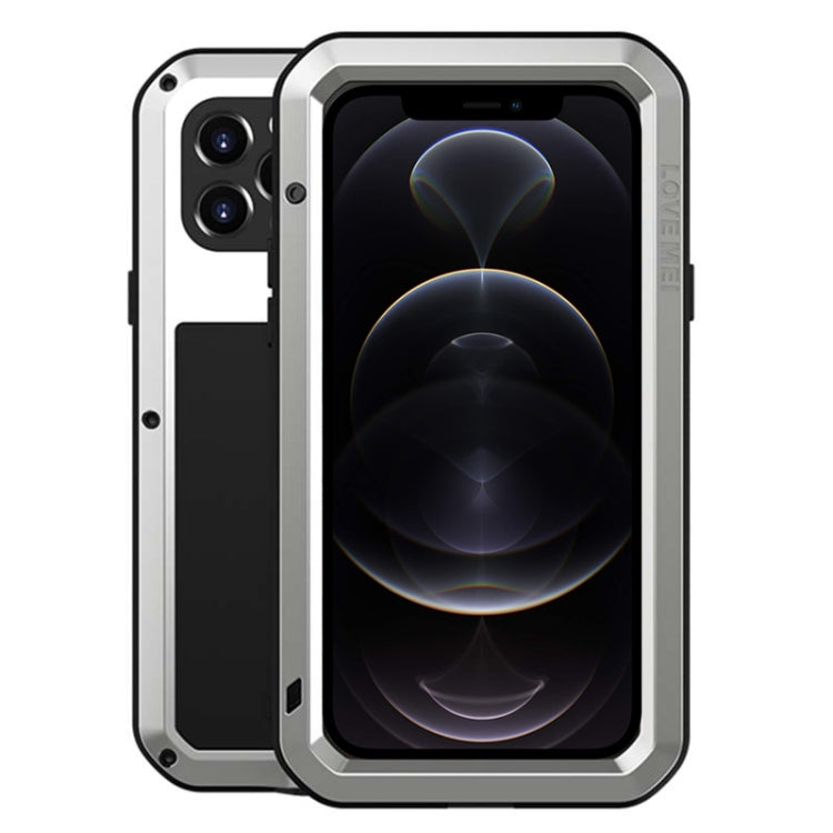 For iPhone 12 Pro LOVE MEI Metal Shockproof Waterproof Dustproof Protective Case(Silver) Eurekaonline