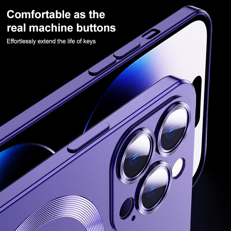For iPhone 12 Pro Liquid Lens Protector Magsafe Phone Case(Grey) Eurekaonline