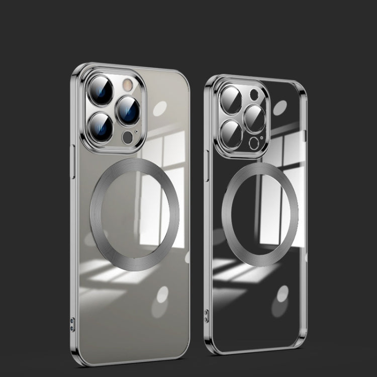 For iPhone 12 Pro MagSafe Magnetic Electroplated Phone Case(Black) Eurekaonline