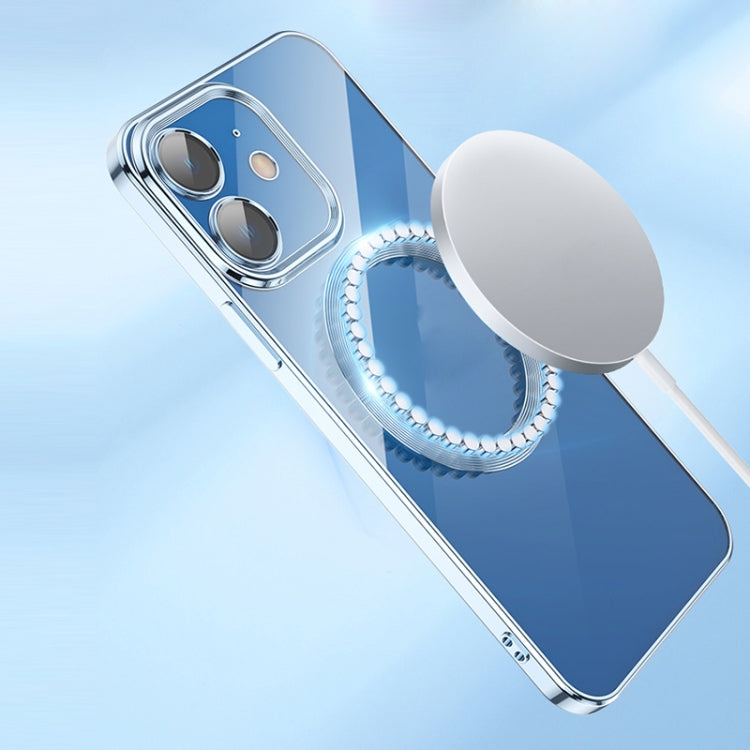 For iPhone 12 Pro MagSafe Magnetic Electroplated Phone Case(Black) Eurekaonline