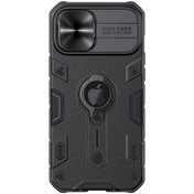 For iPhone 12 Pro Max NILLKIN Shockproof CamShield Armor Protective Case with Invisible Ring Holder(Black) Eurekaonline