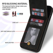 For iPhone 12 Pro N.BEKUS Vertical Flip Card Slot RFID Phone Case(Black) Eurekaonline