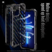 For iPhone 12 Pro R-JUST RJ-50 Hollow Breathable Armor Metal Shockproof Protective Case(Deep Space Grey) Eurekaonline