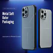 For iPhone 12 Pro R-JUST RJ-52 3-Line Style Metal TPU Shockproof Protective Case(Black) Eurekaonline