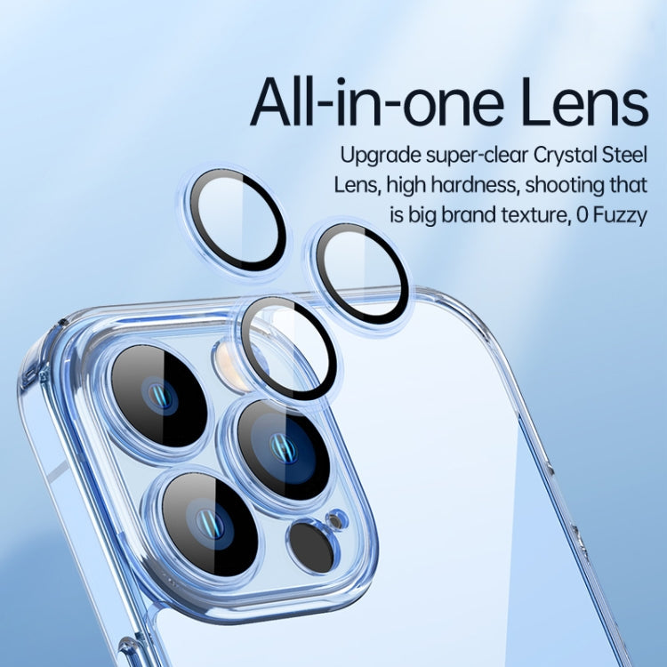 For iPhone 12 Pro SULADA Crytal Steel Series Diamond Glass + TPU Phone Case(Transparent) Eurekaonline