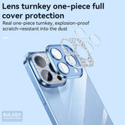 For iPhone 12 Pro SULADA Diamond Lens Protector Plated Frosted Case(Silver) Eurekaonline