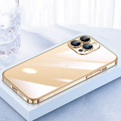 For iPhone 12 Pro SULADA JINGJIA Series Lens Protector PC Phone Case(Gold) Eurekaonline