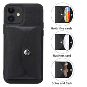 For iPhone 12 Pro ViLi T Series TPU + PU Woven Fabric Magnetic Protective Case with Wallet(Black) Eurekaonline