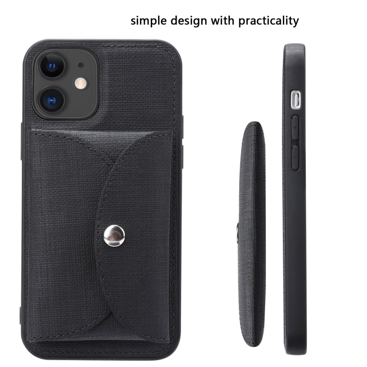 For iPhone 12 Pro ViLi T Series TPU + PU Woven Fabric Magnetic Protective Case with Wallet(Black) Eurekaonline