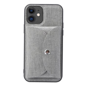 For iPhone 12 Pro ViLi T Series TPU + PU Woven Fabric Magnetic Protective Case with Wallet(Grey) Eurekaonline