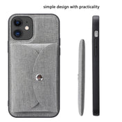 For iPhone 12 Pro ViLi T Series TPU + PU Woven Fabric Magnetic Protective Case with Wallet(Grey) Eurekaonline