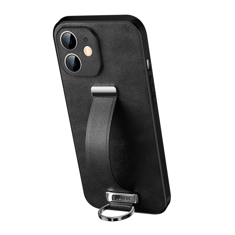 For iPhone 12 SULADA Cool Series PC + Leather Texture Skin Feel Shockproof Phone Case (Black) Eurekaonline