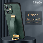 For iPhone 12 SULADA Cool Series PC + Leather Texture Skin Feel Shockproof Phone Case (Green) Eurekaonline