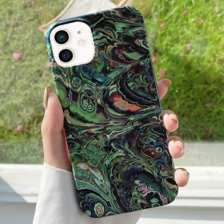 For iPhone 12 Varnishing Water Stick PC Phone Case(Watercolor) Eurekaonline