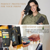 For iPhone 12 mini CaseMe-008 Detachable Multifunctional Wallet Leather Phone Case (Black) Eurekaonline