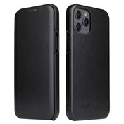 For iPhone 12 mini Fierre Shann Business Magnetic Horizontal Flip Genuine Leather Case (Black) Eurekaonline