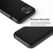For iPhone 12 mini Fierre Shann Business Magnetic Horizontal Flip Genuine Leather Case (Black) Eurekaonline
