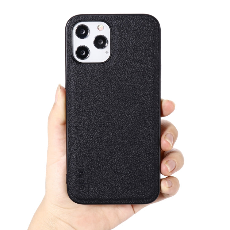 For iPhone 12 mini GEBEI Full-coverage Shockproof Leather Protective Case (Black) Eurekaonline