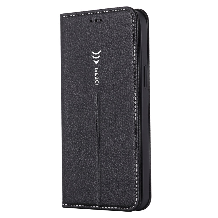 For iPhone 12 mini GEBEI PU+TPU Horizontal Flip Protective Case with Holder & Card Slots (Black) Eurekaonline