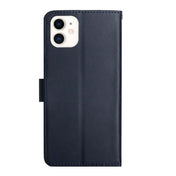 For iPhone 12 mini Genuine Leather Fingerprint-proof Horizontal Flip Phone Case (Blue) Eurekaonline