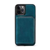 For iPhone 12 mini JEEHOOD Magnetic Zipper Horizontal Flip Leather Case with Holder & Card Slot & Wallet (Blue) Eurekaonline