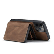 For iPhone 12 mini JEEHOOD Magnetic Zipper Horizontal Flip Leather Case with Holder & Card Slot & Wallet (Brown) Eurekaonline