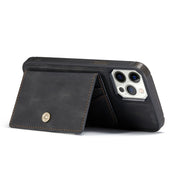 For iPhone 12 mini JEEHOOD Retro Magnetic Detachable Protective Case with Wallet & Card Slot & Holder (Black) Eurekaonline