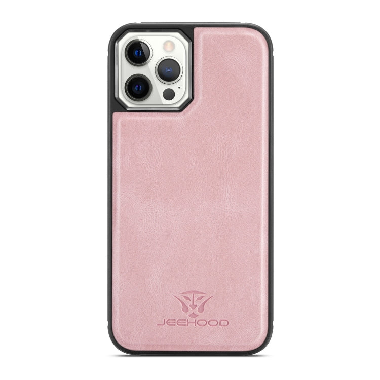 For iPhone 12 mini JEEHOOD Retro Magnetic Detachable Protective Case with Wallet & Card Slot & Holder (Pink) Eurekaonline