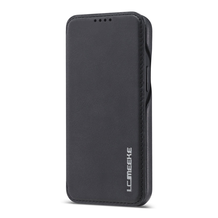 For iPhone 12 mini LC.IMEEKE Hon Ancient Series Horizontal Flip Leather Case with Holder & Card Slot(Black) Eurekaonline