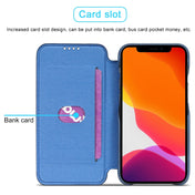 For iPhone 12 mini LC.IMEEKE Hon Ancient Series Horizontal Flip Leather Case with Holder & Card Slot(Blue) Eurekaonline