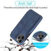 For iPhone 12 mini LC.IMEEKE Hon Ancient Series Horizontal Flip Leather Case with Holder & Card Slot(Blue) Eurekaonline