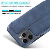 For iPhone 12 mini LC.IMEEKE Hon Ancient Series Horizontal Flip Leather Case with Holder & Card Slot(Blue) Eurekaonline