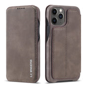 For iPhone 12 mini LC.IMEEKE Hon Ancient Series Horizontal Flip Leather Case with Holder & Card Slot(Coffee) Eurekaonline