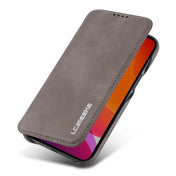 For iPhone 12 mini LC.IMEEKE Hon Ancient Series Horizontal Flip Leather Case with Holder & Card Slot(Coffee) Eurekaonline