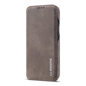 For iPhone 12 mini LC.IMEEKE Hon Ancient Series Horizontal Flip Leather Case with Holder & Card Slot(Coffee) Eurekaonline