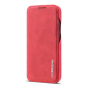 For iPhone 12 mini LC.IMEEKE Hon Ancient Series Horizontal Flip Leather Case with Holder & Card Slot(Red) Eurekaonline