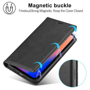 For iPhone 12 mini LC.IMEEKE LC-001 Series PU + TPU Color Matching Frosted Horizontal Flip Leather Case with Holder & Card Slot(Black) Eurekaonline