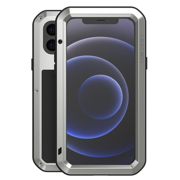 For iPhone 12 mini LOVE MEI Metal Shockproof Waterproof Dustproof Protective Case (Silver) Eurekaonline