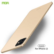 For iPhone 12 mini MOFI Frosted PC Ultra-thin Hard Case(Gold) Eurekaonline