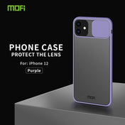 For iPhone 12 mini MOFI Xing Dun Series Translucent Frosted PC + TPU Privacy Anti-glare Shockproof All-inclusive Protective Case(Purple) Eurekaonline